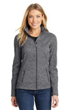 Port Authority Ladies Digi Stripe Fleece Jacket. L231