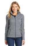 Port Authority Ladies Digi Stripe Fleece Jacket. L231