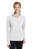 Sport-Tek Ladies Sport-Wick Textured 1/4-Zip Pullover.  LST860