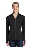 Sport-Tek Ladies Sport-Wick Stretch Contrast Full-Zip Jacket.  LST853