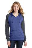 District Juniors Lightweight Fleece Raglan Hoodie.  DT296