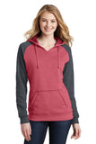 District Juniors Lightweight Fleece Raglan Hoodie.  DT296