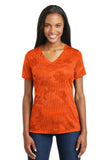 Sport-Tek Ladies CamoHex V-Neck Tee. LST370