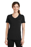 Port & Company Ladies Performance Blend V-Neck Tee. LPC381V