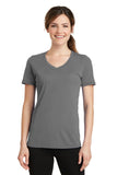 Port & Company Ladies Performance Blend V-Neck Tee. LPC381V