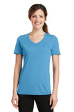 Port & Company Ladies Performance Blend V-Neck Tee. LPC381V