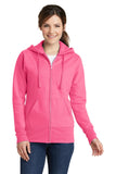 Port & Company Ladies Core Fleece Full-Zip Hooded Sweatshirt. LPC78ZH