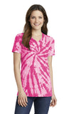 Port & Company Ladies Tie-Dye V-Neck Tee.  LPC147V