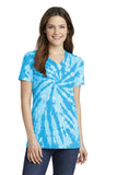 Port & Company Ladies Tie-Dye V-Neck Tee.  LPC147V