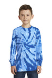 Port & Company Youth Tie-Dye Long Sleeve Tee.  PC147YLS