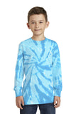 Port & Company Youth Tie-Dye Long Sleeve Tee.  PC147YLS