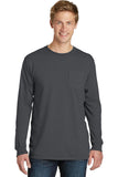 Port & Company Pigment-Dyed Long Sleeve Pocket Tee.  PC099LSP