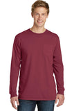 Port & Company Pigment-Dyed Long Sleeve Pocket Tee.  PC099LSP