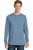 Port & Company Pigment-Dyed Long Sleeve Pocket Tee.  PC099LSP