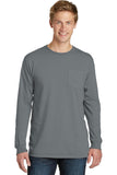 Port & Company Pigment-Dyed Long Sleeve Pocket Tee.  PC099LSP