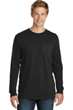 Port & Company Pigment-Dyed Long Sleeve Pocket Tee.  PC099LSP