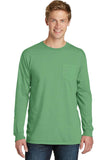 Port & Company Pigment-Dyed Long Sleeve Pocket Tee.  PC099LSP