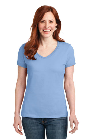 Hanes Ladies Nano-T Cotton V-Neck T-Shirt. S04V