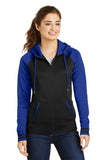 Sport-Tek Ladies Sport-Wick Varsity Fleece Full-Zip Hooded Jacket. LST236