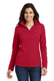 Port Authority Ladies Pinpoint Mesh 1/2-Zip . L806