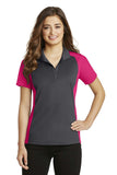 Sport-Tek Ladies Colorblock Micropique Sport-Wick Polo. LST652