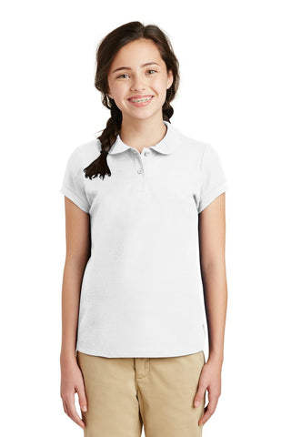 Port Authority Girls Silk Touch Peter Pan Collar Polo. YG503