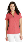 Port Authority Ladies Textured Camp Shirt. L662