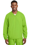 Sport-Tek V-Neck Raglan Wind Shirt. JST72