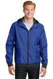 Sport-Tek Embossed Hooded Wind Jacket. JST53