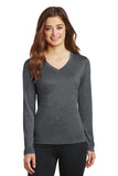 Sport-Tek Ladies Long Sleeve Heather Contender V-Neck Tee. LST360LS