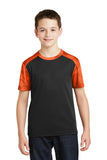 Sport-Tek Youth CamoHex Colorblock Tee. YST371