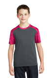 Sport-Tek Youth CamoHex Colorblock Tee. YST371