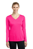 Sport-Tek Ladies Long Sleeve PosiCharge Competitor V-Neck Tee. LST353LS