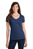 Port & Company Ladies Fan Favorite V-Neck Tee. LPC450V