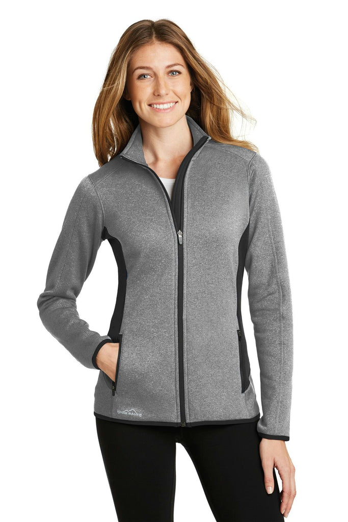 Eddie Bauer Ladies Full-Zip Heather Stretch Fleece Jacket. EB239