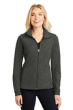 Port Authority Ladies Heather Microfleece Full-Zip Jacket. L235