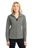 Port Authority Ladies Heather Microfleece Full-Zip Jacket. L235