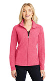 Port Authority Ladies Heather Microfleece Full-Zip Jacket. L235