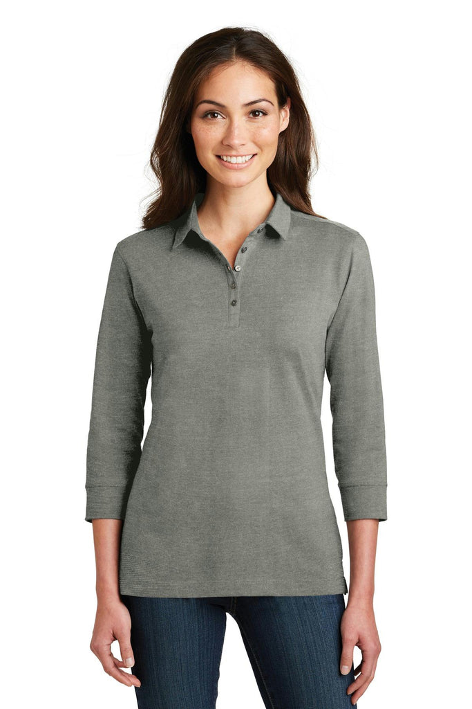 Port Authority Ladies 3/4-Sleeve Meridian Cotton Blend Polo. L578