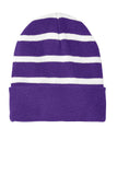 Sport-Tek Striped Beanie with Solid Band. STC31