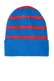 Sport-Tek Striped Beanie with Solid Band. STC31