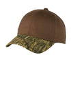 Port Authority Twill Cap with Camouflage Brim. C931