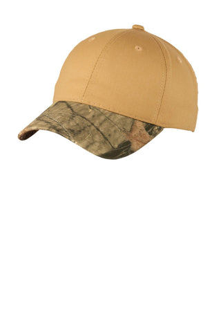 Port Authority Twill Cap with Camouflage Brim. C931