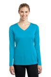 Sport-Tek Ladies Long Sleeve PosiCharge Competitor V-Neck Tee. LST353LS