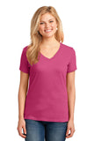 Port & Company Ladies Core Cotton V-Neck Tee. LPC54V