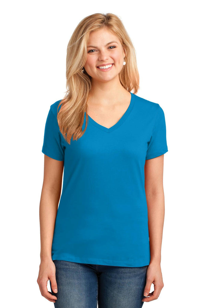 Port & Company Ladies Core Cotton V-Neck Tee. LPC54V