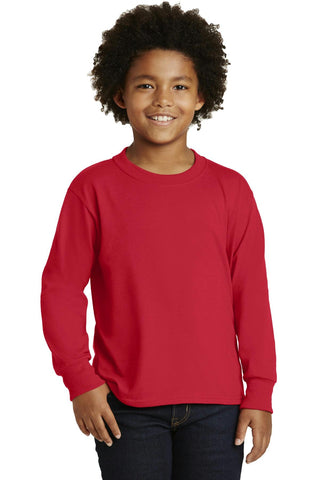 JERZEES Youth Dri-Power  Active 50/50 Cotton/Poly Long Sleeve T-Shirt. 29BL