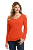 Port & Company Ladies Long Sleeve Fan Favorite V-Neck Tee. LPC450VLS