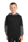 Sport-Tek Youth Sport-Wick Mineral Freeze Fleece Colorblock Hooded Pullover. YST231