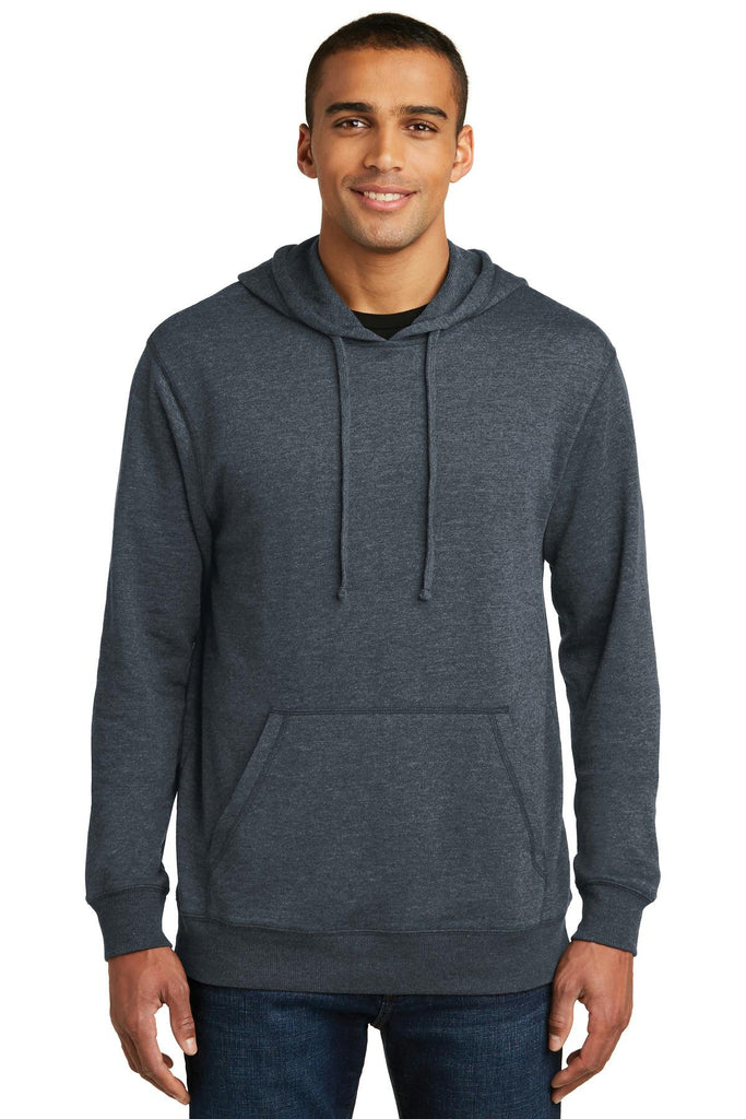 District Made Mens Lightweight Fleece Hoodie. DM391